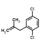 结构式 CAS# 93794-96-8, 1,4-二氯-2-(2-甲基-2-丙烯-1-基)苯