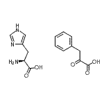 CAS#: 93803-24-8， 2-Oxo-3-phenylpropanoic acid - L-histidine (1:1)
