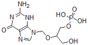 CAS#: 93824-31-8， [2-[(2-Amino-6-oxo-3H-purin-9-yl)methoxy]-3-hydroxypropyl] dihydrogen phosphate