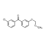 structure of CAS# 938458-64-1, (3-Chlorophenyl)[3-(methoxymethoxy)phenyl]methanone;(3-chlorophenyl)[3-(methoxymethoxy)phenyl]methanone;(3-Chlorophenyl)[3-(methoxymethoxy)phenyl]-methanone;methanone, (3-chlorophenyl)[3-(methoxymethoxy)phenyl]