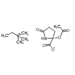 CAS#: 93857-26-2， N,N,N-Trimethylethanaminium (2R)-2-acetoxy-5-oxo-2-pyrrolidinecarboxylate
