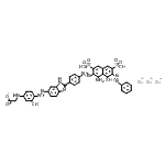 CAS#: 93857-60-4， 2-[[4-[(E)-2-[2-[4-[(E)-2-[1-amino-8-hydroxy-7-[(E)-2-phenyldiazenyl]-3,6-disulfo-2-naphthalenyl]diazenyl]phenyl]-1H-benzimidazol-6-yl]diazenyl]-3-hydroxyphenyl]amino]-Acetate sodium salt (1:3)