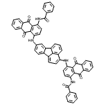 CAS#: 93918-41-3， N,N'-{3,8-Fluoranthenediylbis[imino(9,10-dioxo-9,10-dihydroanthracene-4,1-diyl)]}dibenzamide