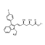 CAS#: 93936-64-2， Sodium (3R,5S,6E)-7-[1-ethyl-3-(4-fluorophenyl)-1H-indol-2-yl]-3,5-dihydroxy-6-heptenoate