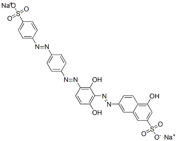 CAS#: 93940-01-3， Disodium 7-[[2,6-Dihydroxy-3-[[4-[(4-Sulphonatophenyl)Azo]Phenyl]Azo]Phenyl]Azo]-4-Hydroxynaphthalene-2-Sulphonate