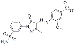 CAS#: 93940-52-4， 3-[4,5-Dihydro-4-[(2-Methoxy-4-Nitrophenyl)Azo]-3-Methyl-5-Oxo-1H-Pyrazol-1-Yl]Benzenesulphonamide