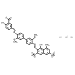 CAS#: 93964-64-8， Trisodium 5-({4'-[(8-amino-1-hydroxy-3,6-disulfonato-2-naphthyl)diazenyl]-3,3'-dimethoxy-4-biphenylyl}diazenyl)-2-hydroxybenzoate