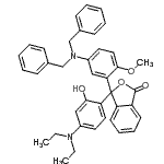 CAS#: 93964-68-2， 3-[5-(Dibenzylamino)-2-methoxyphenyl]-3-[4-(diethylamino)-2-hydroxyphenyl]-2-benzofuran-1(3H)-one