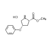结构式 CAS# 93967-76-1, 甲基(4S)-4-苯氧基-L-脯氨酸酯盐酸盐(1:1)