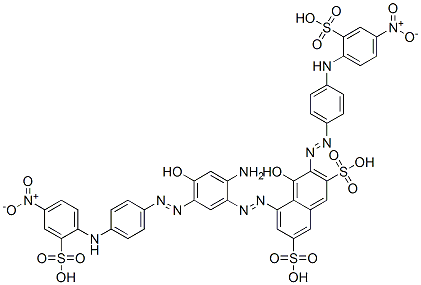 CAS#: 94021-34-8， 5-[[2-Amino-4-Hydroxy-5-[[4-[(4-Nitro-2-Sulphophenyl)Amino]Phenyl]Azo]Phenyl]Azo]-4-Hydroxy-3-[[4-[(4-Nitro-2-Sulphophenyl)Amino]Phenyl]Azo]Naphthalene-2,7-Disulphonic Acid