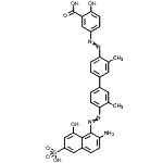 CAS#: 94022-43-2， 5-({4'-[(2-Amino-8-hydroxy-6-sulfo-1-naphthyl)diazenyl]-3,3'-dimethyl-4-biphenylyl}diazenyl)-2-hydroxybenzoic acid