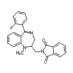 CAS#: 94030-96-3， 2-{[5-(2-Fluorophenyl)-1-methyl-2,3-dihydro-1H-1,4-benzodiazepin-2-yl]methyl}-1H-isoindole-1,3(2H)-dione