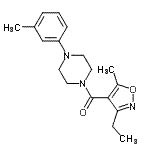 CAS#: 940824-78-2， (3-Ethyl-5-methyl-1,2-oxazol-4-yl)[4-(3-methylphenyl)-1-piperazinyl]methanone