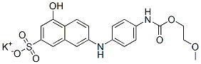 CAS#: 94086-85-8， Potassium 4-Hydroxy-7-[[4-[[(2-Methoxyethoxy)Carbonyl]Amino]Phenyl]Amino]Naphthalene-2-Sulphonate