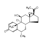 CAS#: 94087-96-4， (6alpha,11beta)-9-Chloro-11-hydroxy-6-methylpregna-1,4-diene-3,20-dione