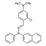 CAS#: 94089-12-0， 3-Chloro-N,N-dimethyl-4-{(E)-[2-naphthyl(phenyl)hydrazono]methyl}aniline