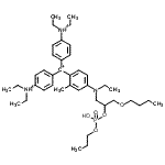 CAS 登录号：94094-63-0， {4-[(3-丁氧基-2-{[羟基(丙氧基)磷酰]氧基}丙基)(乙基)氨基]-2-甲基苯基}{二[4-(二乙基铵基)苯基]}甲基鎓