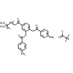 CAS#: 94107-63-8， N-(2-{3,4-Bis[(4-methylbenzoyl)oxy]phenyl}-2-oxoethyl)-2-methyl-2-propanaminium trifluoroacetate