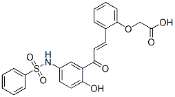 CAS#: 94113-29-8， [2-[3-[2-Hydroxy-5-[(Phenylsulphonyl)Amino]Phenyl]-3-Oxo-1-Propenyl]Phenoxy]Acetic Acid