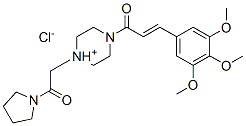 CAS#: 94135-67-8， 1-[2-Oxo-2-(1-Pyrrolidinyl)Ethyl]-4-[1-Oxo-3-(3,4,5-Trimethoxyphenyl)Allyl]Piperazinium Chloride