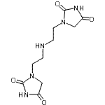 CAS 登录号：94136-06-8， 1,1'-(亚氨基二-2,1-乙二基)二(2,4-咪唑烷二酮)