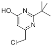 structure of CAS# 94171-08-1, 6-(Chloromethyl)-2-(1,1-Dimethylethyl)-4(3H)-Pyrimidinone;2-(TERT-BUTYL)-4-(CHLOROMETHYL)-6-HYDROXYPYRIMIDINE;2-(TERT-BUTYL)-6-(CHLOROMETHYL)PYRIMIDIN-4-OL