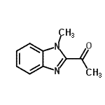 结构式 CAS# 942-25-6, 1-(1-甲基-1H-苯并咪唑-2-基)乙酮