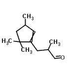 CAS#: 94201-29-3， 2-methyl-3-(3,5,5-trimethyl-1-cyclopentenyl)propanal