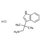structure of CAS# 942148-13-2, 2-(1H-Indol-3-yl)-2-methyl-1-propanamine hydrochloride (1:1);2-(1H-indol-3-yl)-2-methylpropan-1-amine hydrochloride;2-(1H-Indol-3-yl)-2-methyl-propylamine hydrochloride