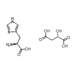 CAS#: 94231-36-4， (2S)-2-amino-3-(1H-imidazol-4-yl)propanoic acid, (2S)-2-hydroxybutanedioic acid