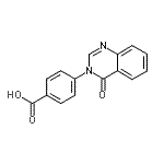 结构式 CAS# 94242-54-3, 4-(4-氧代-3(4H)-喹唑啉基)苯甲酸