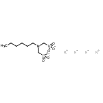 CAS#: 94277-97-1， tetrapotassium N,N-bis(phosphonatomethyl)hexan-1-amine