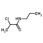 结构式 CAS# 94318-71-5, 2-氯-N-丙基丙酰胺