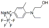 CAS#: 94349-46-9， 4-(Ethyl(2-Hydroxyethyl)Amino)-3-Methylbenzenediazonium Hexafluorophosphate