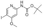 structure of CAS# 944935-37-9, Tert-Butyl 5-Iodo-4-Methoxypyridin-2-Ylcarbamate;TERT-BUTYL5-IODO-4-METHOXYPYRIDIN-2-YLCARBAMATE
