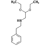 structure of CAS# 94508-09-5, 2,2-Diethoxy-N-(2-phenylethyl)ethanamine;2,2-Diethoxy-N-(2-phenylethyl)ethanamine #;N-(2-PHENYLETHYL)AMINOACETALDEHYDEDIETHYLACETAL