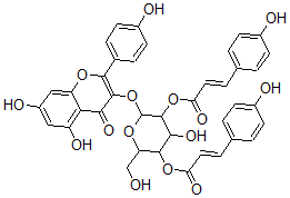 CAS#: 94535-60-1， Kaempferol-2,4-Dicoumaroyl-3-O-Glucoside