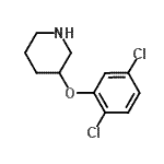 结构式 CAS# 946759-06-4, 3-(2,5-二氯苯氧基)哌啶