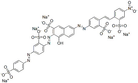 CAS#: 94713-29-8， Pentasodium 4-Hydroxy-7-[[4-[2-(4-Nitro-2-Sulphonatophenyl)Vinyl]-3-Sulphonatophenyl]Azo]-3-[[2-Sulphonato-4-[(4-Sulphonatophenyl)Azo]Phenyl]Azo]Naphthalene-2-Sulphonate