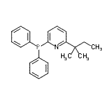 结构式 CAS# 947315-18-6, 2-(二苯基膦基)-6-(2-甲基-2-丁炔基)吡啶