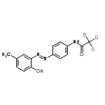 CAS#: 947601-96-9， N-{4-[(E)-(2-Hydroxy-5-methylphenyl)diazenyl]phenyl}(<sup>2</sup>H<sub>3</sub>)acetamide