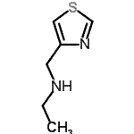structure of CAS# 947767-58-0, N-(1,3-Thiazol-4-ylmethyl)ethanamine;ethyl(1,3-thiazol-4-ylmethyl)amine;N-(1,3-Thiazol-4-ylmethyl)ethanamine;MFCD12026782
