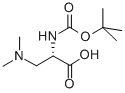 structure of CAS# 94778-71-9, 3-(Dimethylamino)-N-[(1,1-Dimethylethoxy)Carbonyl]-L-Alanine;N-ALPHA-BOC-(S)-2-AMINO-3-(DIMETHYLAMINO)PROPIONIC ACID;NA-BOC-(S)-2-AMINO-3-(DIMETHYLAMINO)PROPIONIC ACID;BOC-(S)-2-AMINO-3-(DIMETHYLAMINO)PROPANOIC ACID