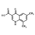 structure of CAS# 948288-96-8, 4-Hydroxy-6,8-dimethyl-3-quinolinecarboxylic acid;4-hydroxy-6,8-dimethyl-3-quinolinecarboxylic acid;4-Hydroxy-6,8-dimethyl-quinoline-3-carboxylic acid;6,8-dimethyl-4-oxo-1,4-dihydro-3-quinolinecarboxylic acid