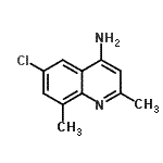 CAS#: 948293-04-7， 6-Chloro-2,8-dimethyl-4-quinolinamine