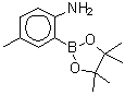 结构式 CAS# 948592-80-1, 2-氨基-5-甲基苯硼酸频哪醇酯