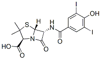 CAS#: 94887-73-7， (2S,5R,6R)-6-[(4-Hydroxy-3,5-Diiodo-Benzoyl)Amino]-3,3-Dimethyl-7-Oxo-4-Thia-1-Azabicyclo[3.2.0]Heptane-2-Carboxylic Acid