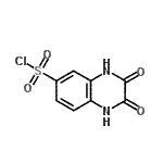 structure of CAS# 952-10-3, 2,3-Dioxo-1,2,3,4-tetrahydro-6-quinoxalinesulfonyl chloride;2,3-dihydroxyquinoxaline-6-sulfonyl chloride;2,3-Dihydroxy-quinoxaline-6-sulfonyl chloride;2,3-dioxo-1,2,3,4-tetrahydroquinoxaline-6-sulfonyl chloride