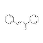 结构式 CAS# 952-53-4, 苯基[(E)-苯基偶氮]甲酮