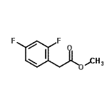 结构式 CAS# 95299-17-5, 甲基(2,4-二氟苯基)乙酸酯